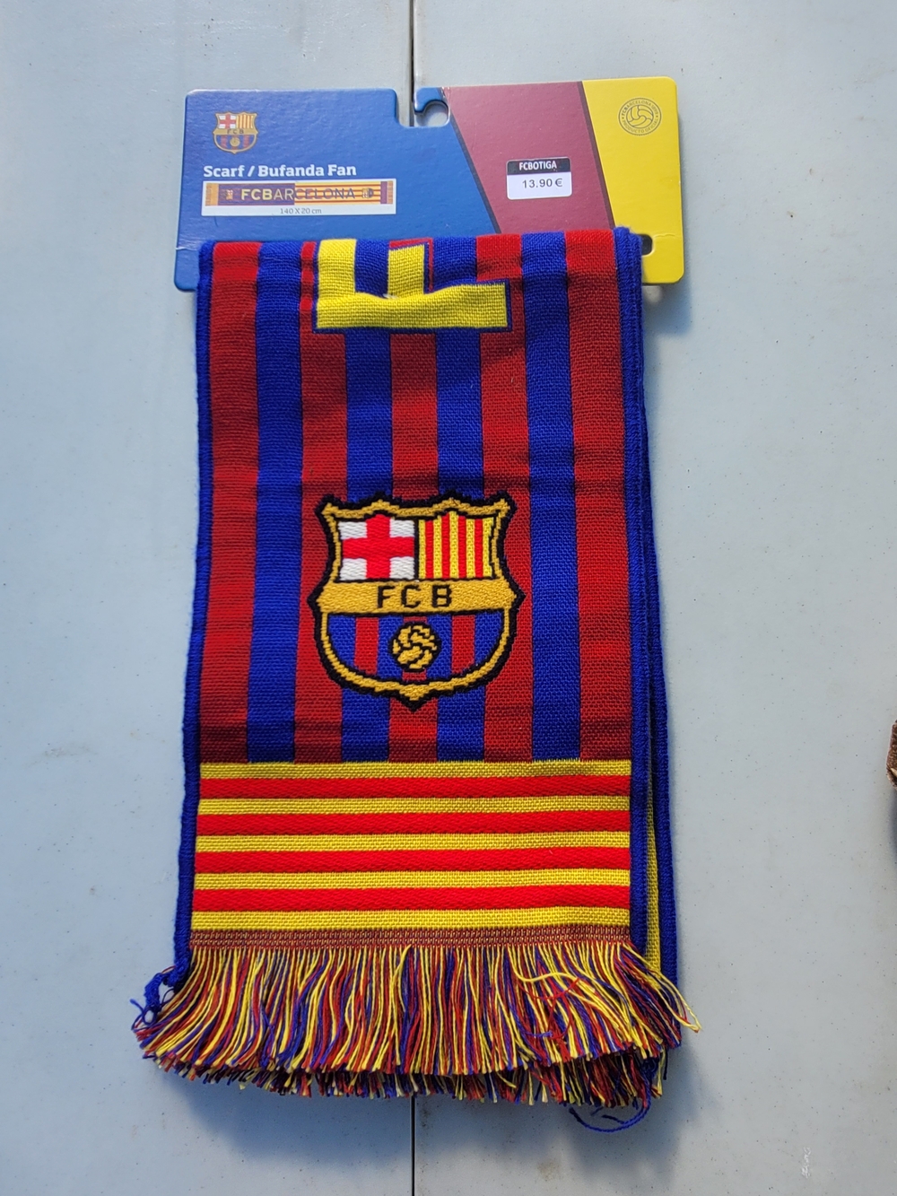 FC BARCELONA Striped Scarf